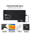 iPower Reptile Heat Pad 8X18 Inch 24W Under Tank Terrarium Warmer Heating Mat for for Turtle, Lizard, Frog, Snake, Reptile, and Other Small Animals
