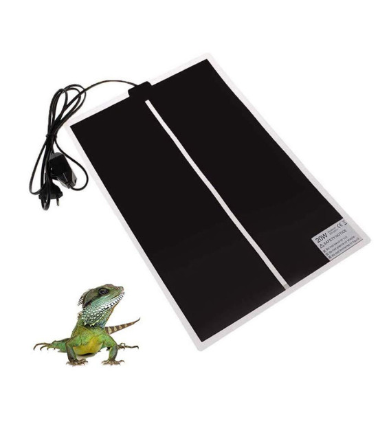 KABASI Reptile Heating Pad, 20W 165x11 inch Waterproof Reptile Heat Pad Under Tank Terrarium with Temperature control, Safety Adjustable Reptile Heat Mat for Turtle, Tortoise, Snakes, Lizard, gecko