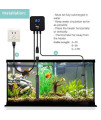hygger 500W Digital Quartz Aquarium Heater for Fresh-Water and Salt-Water, with External IC Thermostat Controller and Thermometer, Fast Heating Submersible Thermostat for Fish Tank 60-120 Gallon