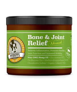 Mcgrupps Advanced Bone and Joint Relief Chews for Dogs - Restores Joint Health and Mobility While Reducing Pain & Inflammation. Hemp Oil, Glucosamine, Chondroitin, and MSM | Made in The USA | 130 Ct