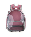 Serenable 2 x Pet Transparent Backpack Carrier, Cats and Puppies, Airline-Approved, Designed for Travel, Hiking, Walking & Outdoor Use (Pink)