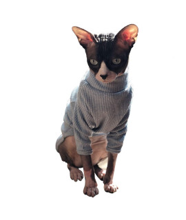Bonaweite Sphynx Cat Clothes, Cat Sweaters For Cats Only, Turtleneck Sphynx Cat Sweaters, Cat Clothes For Cats Only, Svinx Hairless Cat Kitten Clothes Onesie For Christmas Xs-2Xl
