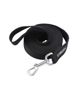 Siumouhoi Strong Durable Nylon Dog Training Leash, Traction Rope, 10 Feet Long, 1 Inch Wide, for Small and Medium Dog (10Feet, Black)