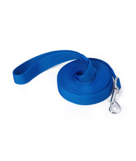 Siumouhoi Strong Durable Nylon Dog Training Leash, Traction Rope, 15 Feet Long, 1 Inch Wide, for Small and Medium Dog(15Feet, Blue)