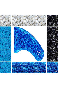 zetpo 80 pcs cat claw covers cat Nail caps with Adhesives and Applicators (XS, White, Black, Blue glitter, Sky Blue)