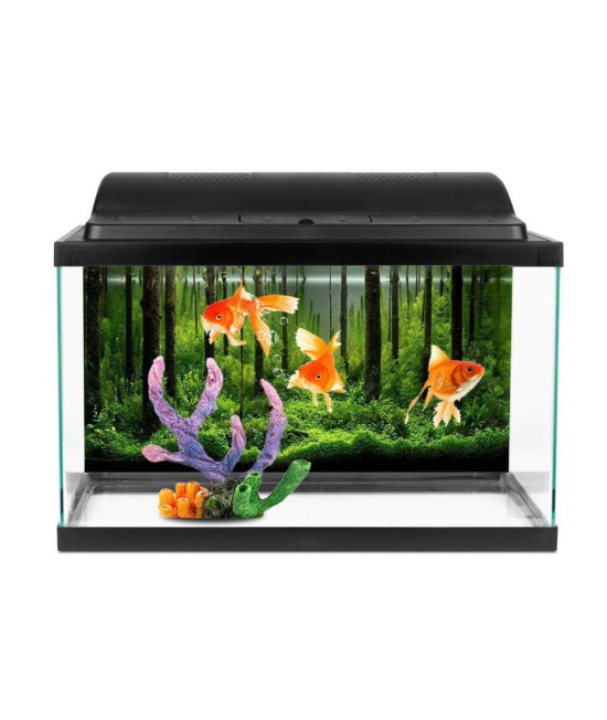 GOTOTOP Fish Tank Background Aquarium Poster Forest Ocean Background PVC Adhesive Underwater Backdrop Decoration Paper Art Print Poster Dedicated to Fish Tanks(122x46cm)
