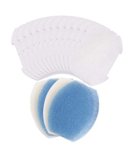 LTWHOME Replacement Foam Pads and Polymer Wool Pads Kit Fits for Blagdon Inpond 5 in 1 3000 Filter (Pack of 16)