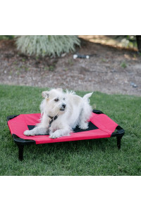 30" (S/M) Lucky Dog Comfort COT Elevated Pet Bed | Ballistic Fabric | Washable Removable Cover