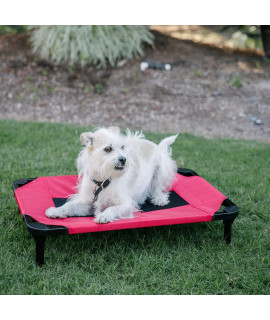 30" (S/M) Lucky Dog Comfort COT Elevated Pet Bed | Ballistic Fabric | Washable Removable Cover