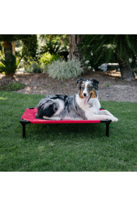 36" (M/L) Lucky Dog Comfort COT Elevated Pet Bed | Ballistic Fabric | Washable Removable Cover