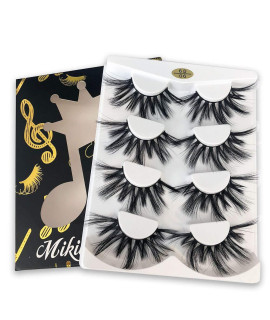 Mikiwi Lashes, 25mm Faux Mink Lashes, 6D Faux Mink Lashes, Faux Mink Eyelashes, Dramatic Lashes, 25mm Faux 3D Mink Eyelashes (6D4-06)