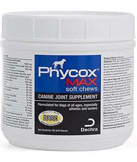 Dechra Phycox MAX Soft Chews, Joint Supplement for Dogs (90ct)