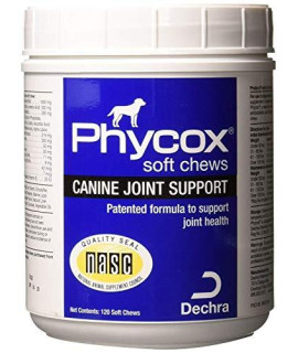 Dechra Phycox Canine Joint Support Soft Chews for Dogs, 120 Count