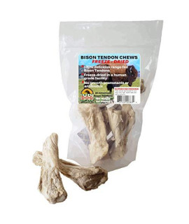 Great Dog Bison Tendons - Freeze Dried - 6.5 Ounce Bag