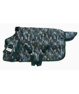 AJ Tack 1200D Waterproof Poly Miniature Turnout Blanket - Camouflage - 50