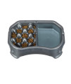 Neater Pet Brands Neater Slow Feeder Double Diner (Double Diner + Base, Gunmetal)