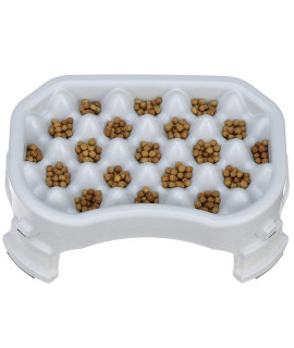 Neater Pet Brands - Neater Raised Slow Feeder Dog Bowl - Elevated and Adjustable Food Height - (25 cup, Vanilla Bean)