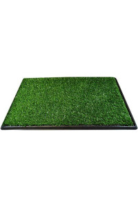 Downtown Pet Supply - Dog Potty Pad - Puppy & Dog Housebreaking Supplies - 3-Layer Super Potty Trainer System with Soft Turf Grass - Dog Pee Pads Holder -16 in x 20 in