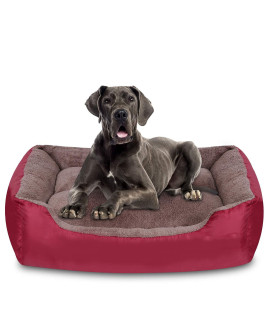 Utotol Dog Beds For Extra Large Dogs, Washable Large Dog Beds Firm Breathable Soft Big Dog Beds For Jumbo Large Medium Small Puppy Dogs Cats Cozy Sleeping Pet Bed, Waterproof Non-Slip Bottom