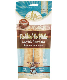 Fieldcrest Farms Nothin' To Hide Small Roll Beef Dog Chews, 5, 2 ct