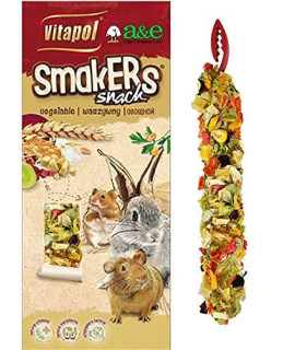 A&E cage co. Smackers Treat Sticks for Small Animals in Vegetable Flavor