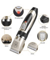 Dog Clippers, Low Noise Pet Clippers Rechargeable Dog Trimmer Cordless Pet Grooming Tools Kit Professional Dog Hair Trimmer with Comb Guides Nail Kits for Dogs Cats & Other Hairy Animals