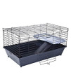 ErYao Shipped from USA, Guinea Pig Cage, Pastoral Hamster Bed Cage, Wire Hamster Cage with Food Dish and Slider Ladder, 28.7 x 15.4 x 17.1 inches Universal Small Animal Home (Black)
