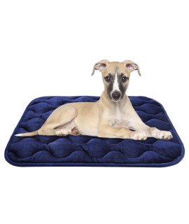 AIPERRO Small Dog Bed for crate Washable Dogs crate Pad Kennel Pets crate Mats for Small Medium Large Dogs and cats (29 x 21, Blue)