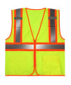 Sulwzm High Visibility Reflective Safety Vest With Zipper And Pockets Yellow,L