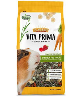 Sunseed Vita Prima complete Nutrition guinea Pig Food, 8 LBS (59769),Multicolor