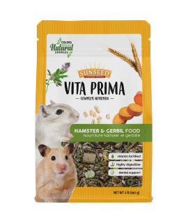 Sunseed Vita Prima Complete Nutrition Hamster & Gerbil Food, 2 LBS