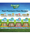 Emerald Pet Twizzies Rawhide Free 100% Digestible Natural Dog Lasting Chew Treats, Made in USA Chicken, Pig, Turkey Duck, Peanut, 30 Count Box