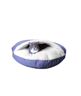 Snoozer Classic Poly-Cotton Cozy Cave Pet Bed, Large, Heather Gray