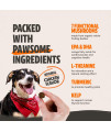 Shroomies - Organic Mushroom Complex for Dogs - Turkey Tail, Lions Mane - DHA, EPA, Turmeric and Kelp - 180 Soft Chews - Immunity, Cognitive Support and Joint Health
