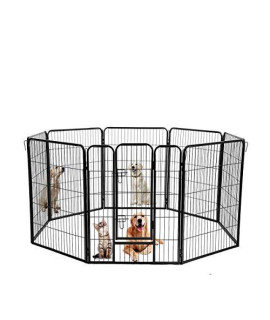 Pet Playpen Dog Kennel for Outdoor & Indoor Heavy Duty Octagon Pets Fence Barrier, Cat or Dog and Various Pets Exercise Pens Playpen, New Exercise Pen Dog Crate Cage Kennel, 32" W x 40" H - 8 Panels