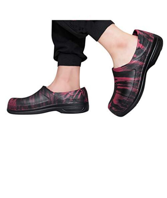 Women's Ankle Short Booties,Round Toe Hollow Bare Low Heel Booties Zipper Square Heel Short Booties Red