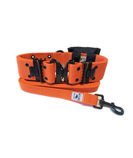 M1-K9 Generation 3 Pro Series Dog Collar with Pouch and Leash (Safety Orange)