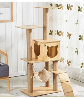 Zisita Solid And Lovely Sisal Rope Plush Cat Climbing Tree Cat Tower Cat Climbing Cat Cat Climbing Ladderb