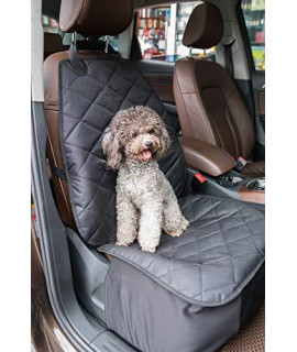 PawsMark Dog Car Seat Cover, Fits Front Seat, Universal Size, Scratchproof, Waterproof Pet Seat Cover, Quilted Padded Nonslip Material for Cars, Trucks & SUVs