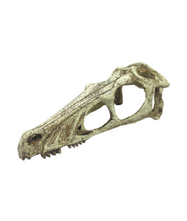Komodo Reptile Terrarium Raptor Skull Ornament Easy to clean Aquarium Habitat Decoration Large