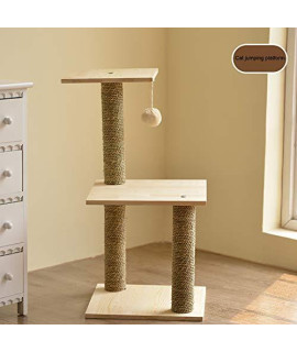 Zisita Cat Scratching Post Cat Climbing Tree Scratching Post Board And Hanging Toy Home Pet Activity Center For Your Cat Pet Supplies