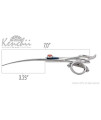 Kenchii Grooming Five Star 7.0" Double Swivel Shear / Scissor Choose Straight or Cuved (Curved)