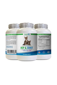 Best Hip and Joint Supplement for Cats - CAT Hip and Joint Complex - Helps Stiff Joints - Triple Strength -cat glucosamine Treats - 1 Bottle (120 Tabs)