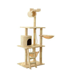 Zxwnb Cat Tree And Tower Multi-Layer Large Luxury Cat Climbing Pet Toy Cat Jumping Platform Natural Sisal Super Soft Cat Toy