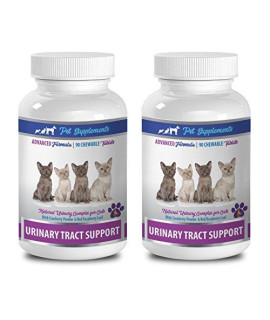 cat Bladder Support - CAT Urinary Tract Support Treats - UTI Relief Formula - Natural and Pure - Cranberry for Cats - 2 Bottle (180 Treats)