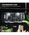 Balacoo Aquarium Fish Breeding Box - Transparent Acrylic Fish Tank Isolation Hatchery Hanging Incubator for Aquarium Shrimp Clownfish Baby Fishes (Suction Cup/301516cm)
