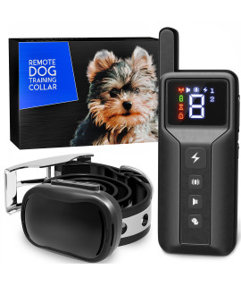 Extra Small Size Dog Training Collar With Remote - Perfect For Small Dogs 5-15Lbs And Puppies - Waterproof & 1000 Ft Range