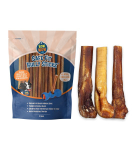 Bow Wow Labs 6" Bully Sticks - 10 Pack (Extra Jumbo)