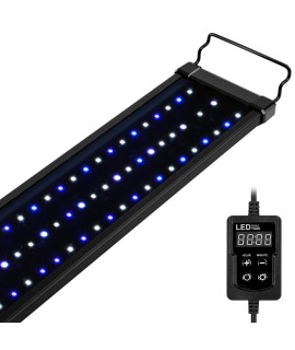 Nicrew Saltwater Aquarium Light Marine Led Fish Tank Light For Coral Reef Tanks 2-Channel Timer Included 30 To 36-Inch 32-Watt