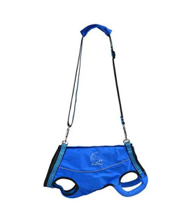 Alfie Pet - Bunny Support & Rehabilitation Lifting Harness Front And Rear Set - Color: Blue Size: Small